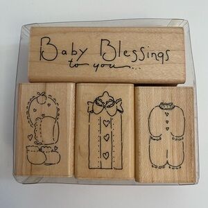 CTMH S243 Baby Blessings rubber stamps